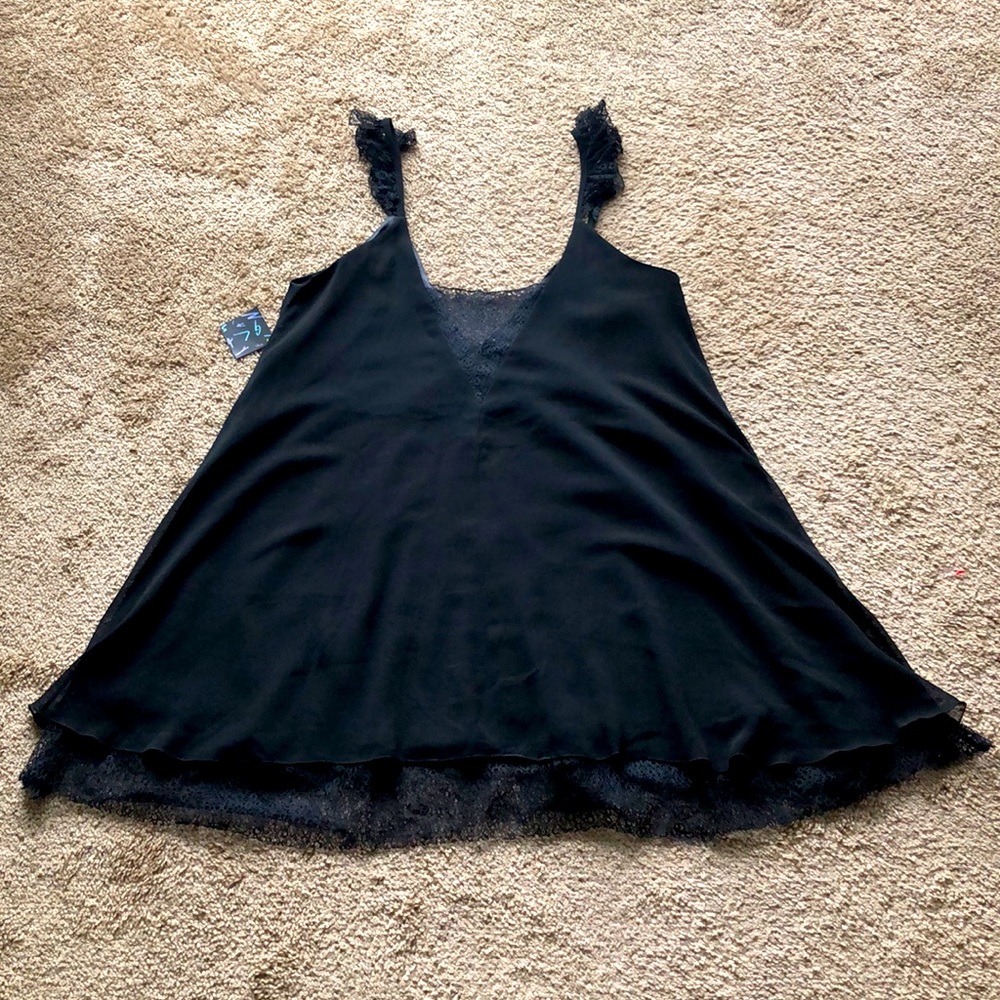 Brand New Nasty Gal Black Flowy Dress